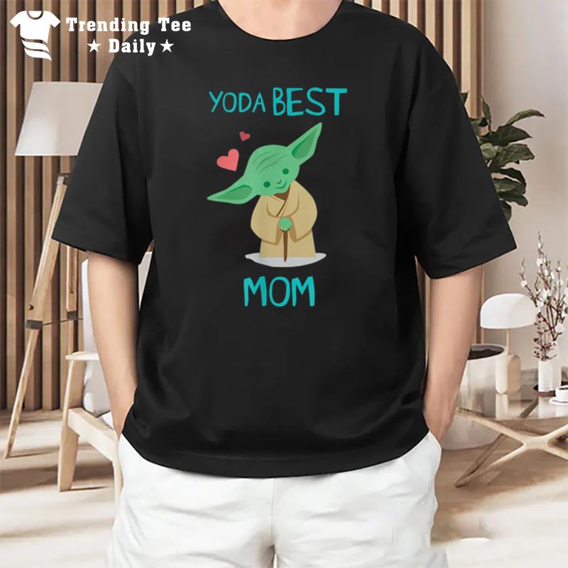 Star Wars Yoda Best Mom Hearts Mother'S Day T-Shirt