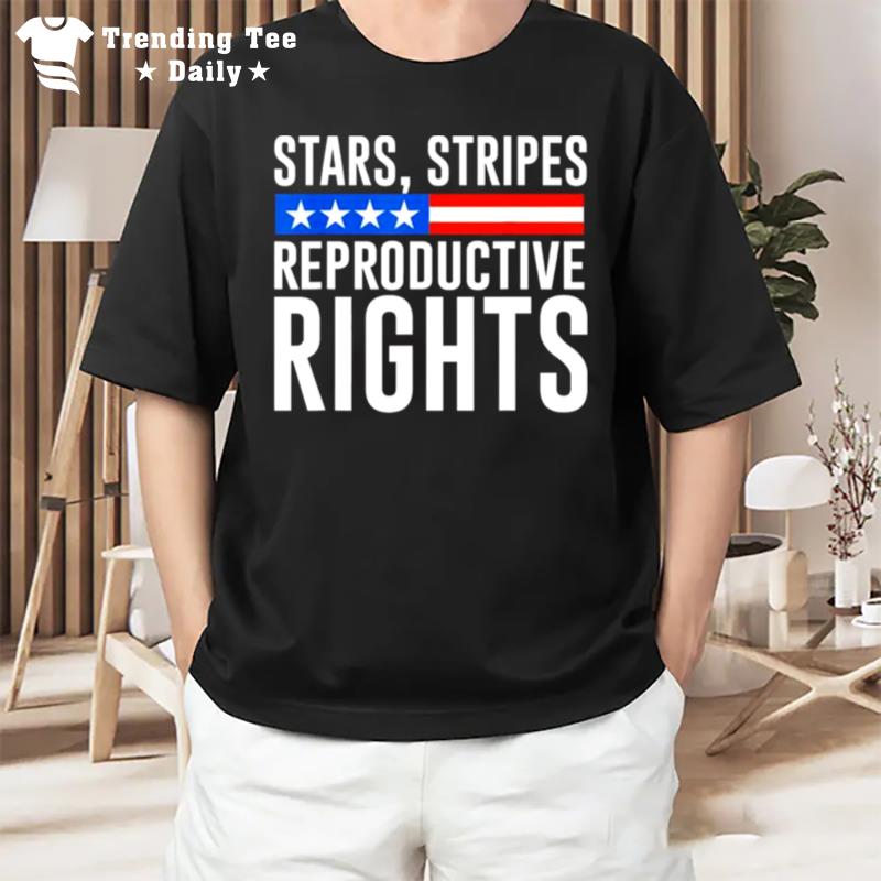 Stars Stripes Reproductive Rights Flag T-Shirt