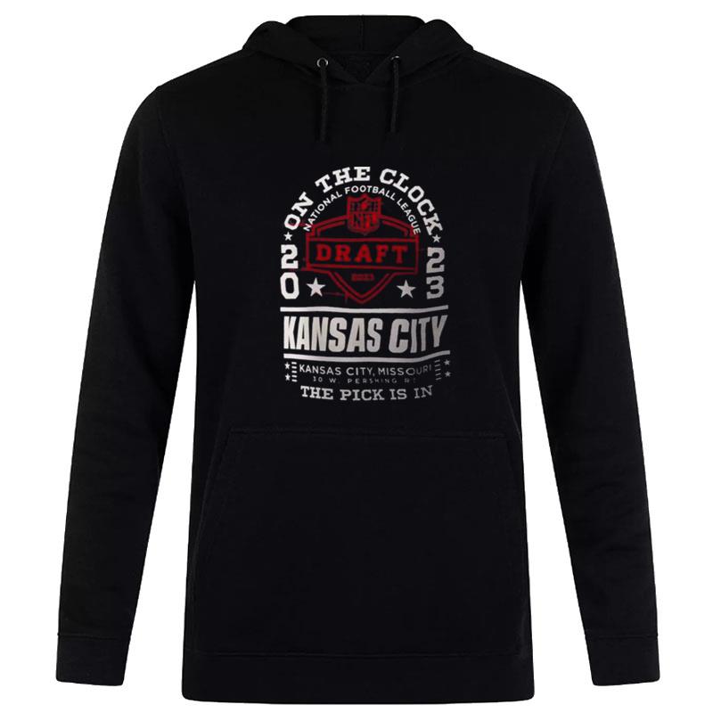 Starter Black 2023 Draft Day Kc Short Sleeve Hoodie