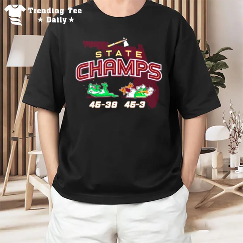 State Champs 2022 Florida State Seminoles Winner Score T-Shirt