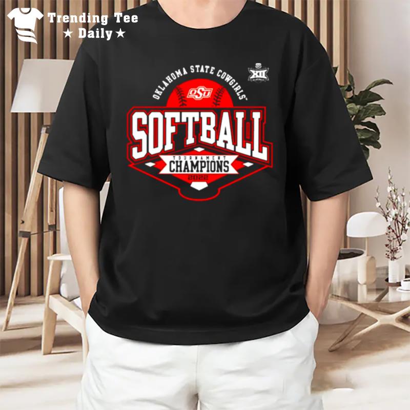 State Cowgirls 2022 Big 12 Softball Conference Tournament Champions T-Shirt