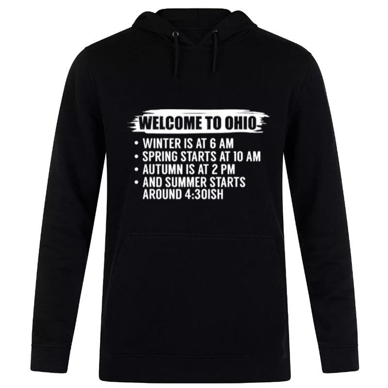 State Of Ohio Buckeye Welcome To Ohio Hoodie