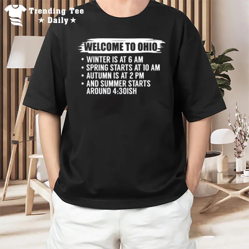 State Of Ohio Buckeye Welcome To Ohio T-Shirt