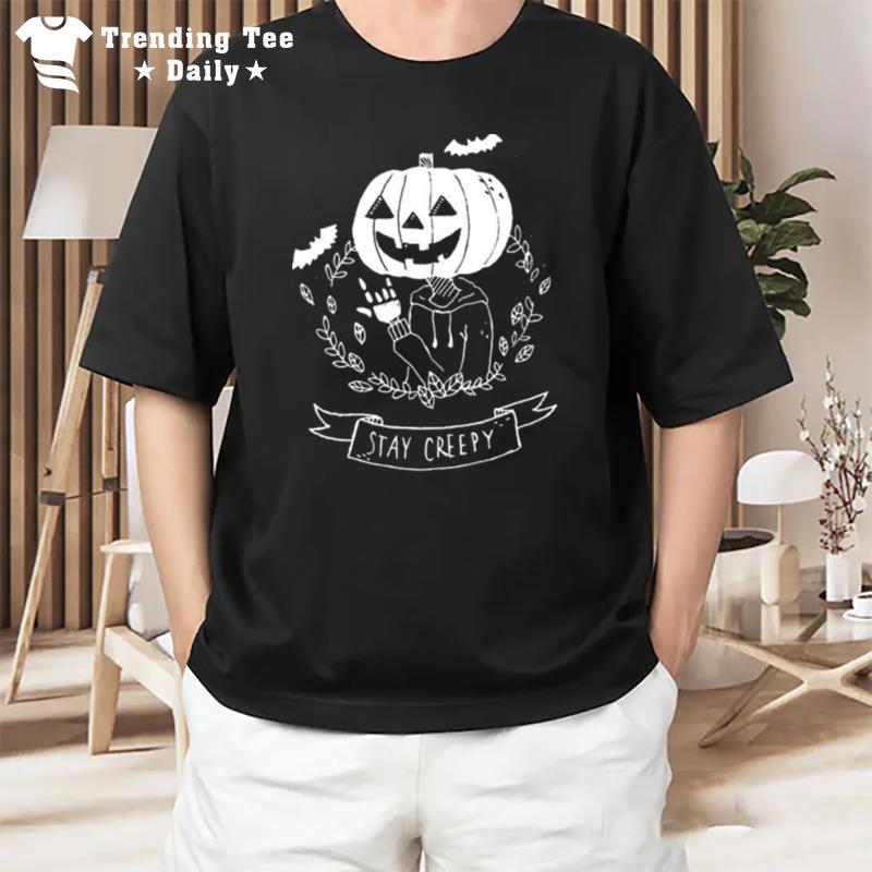 Stay Creepy Halloween Graphic T-Shirt