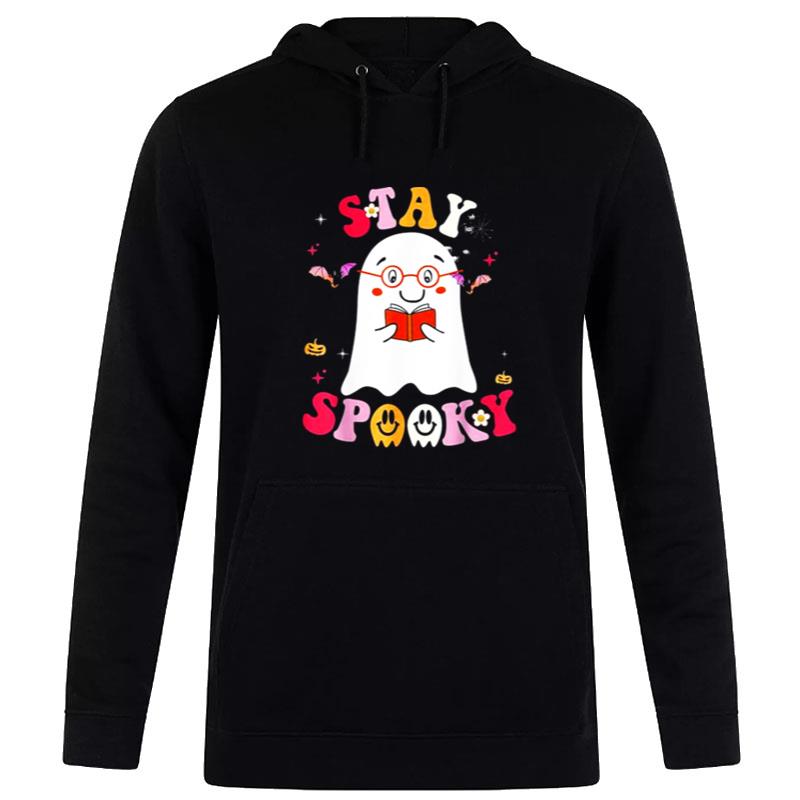 Stay Spooky Cute Ghost With Flowers Halloween Costume Hoodie