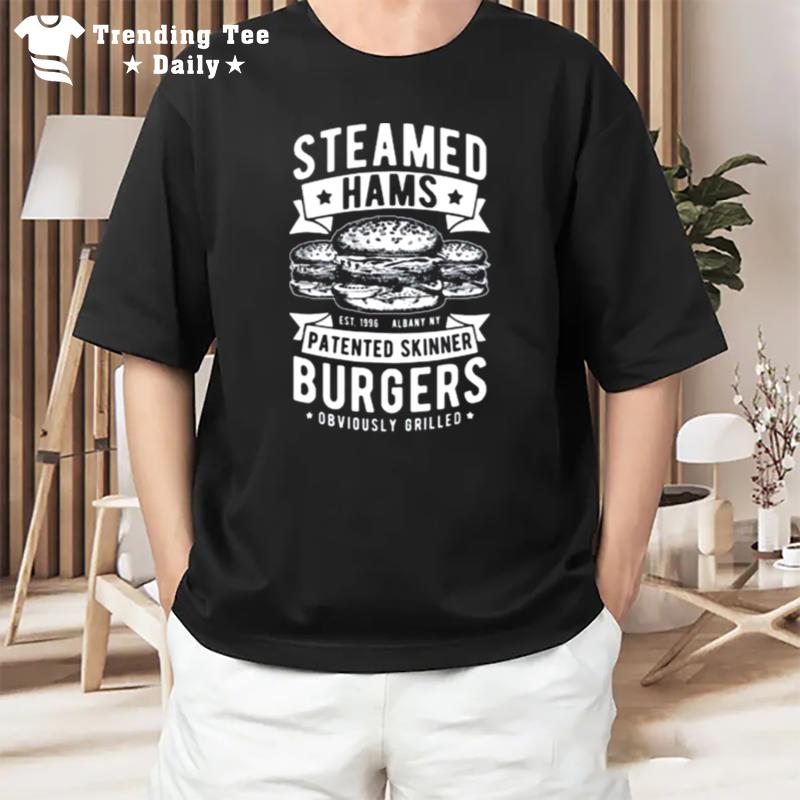 Steamed Hams Skinner Burger Themed T-Shirt