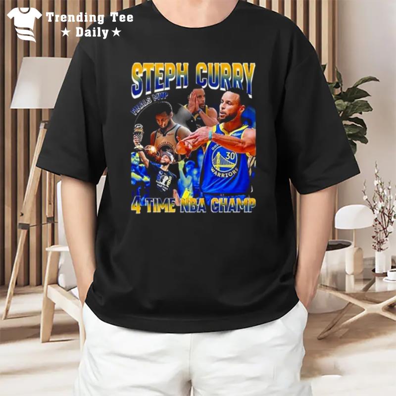 Steph Curry Mvp 4 Time Nba Finals Golden State Warriors Championship 2022 T-Shirt