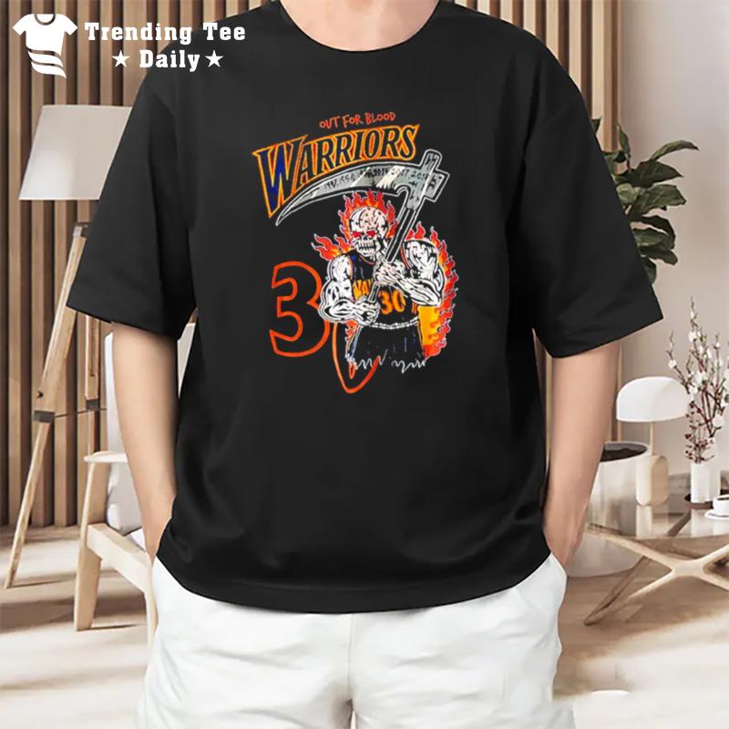 Stephen Curry Champions 2022 Warren Lotas Warriors Out For Blood T-Shirt