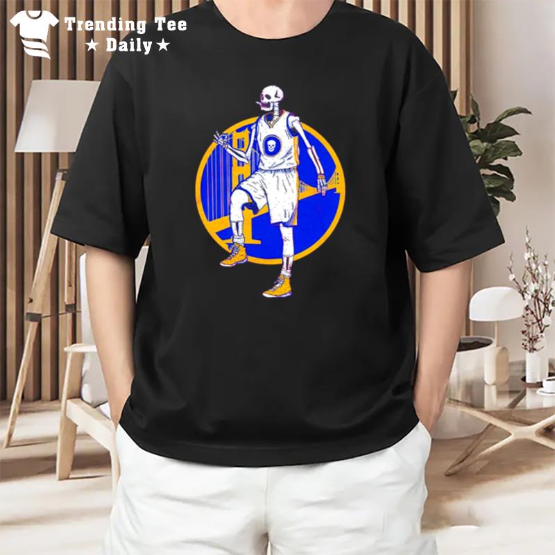 Stephen Curry Skeleton Golden State Warriors T-Shirt