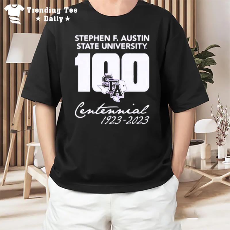 Stephen F. Austin Lumberjacks Centennial Stacked 1923 2023 T-Shirt