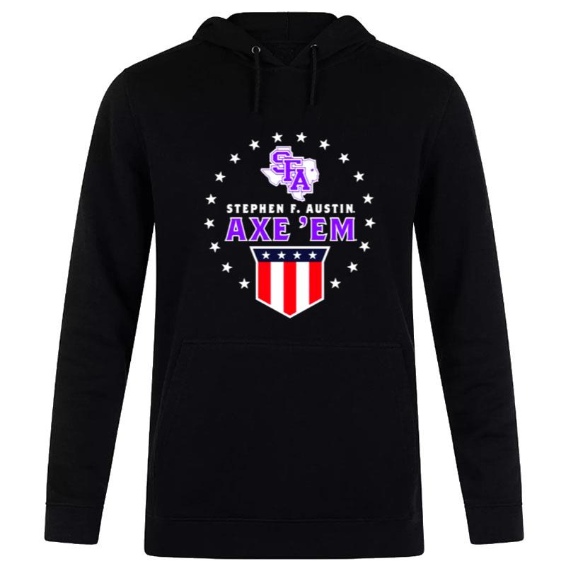 Stephen F Austin Lumberjacks Patriotic Banner Hoodie