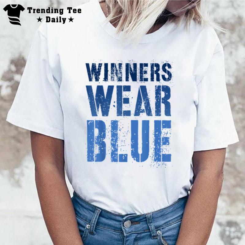 Summer Camp Winners Wear Blue Competition War Game Team T-Shirt