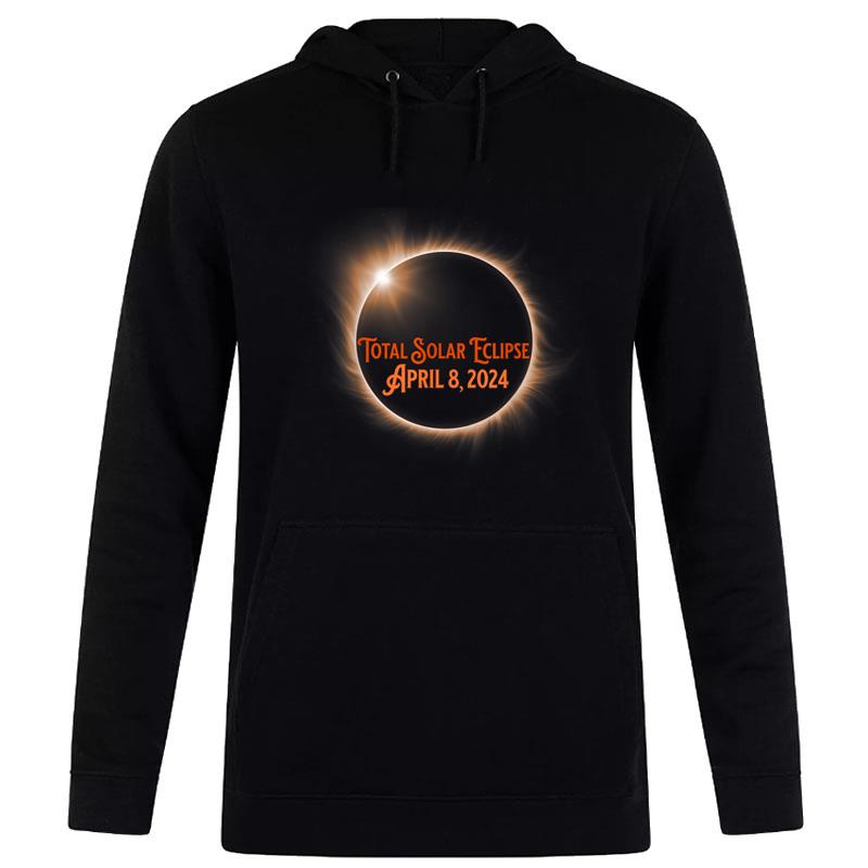 Total Solar Eclipse 2024 Illinois Pennsylvania Ohio New York Hoodie