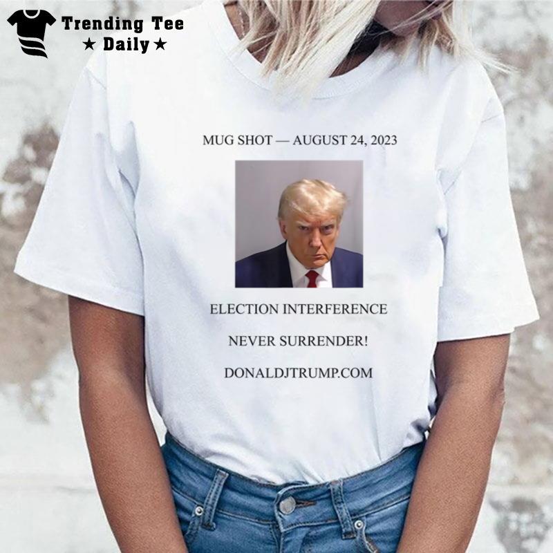 Trump Mug Shot White T-Shirt