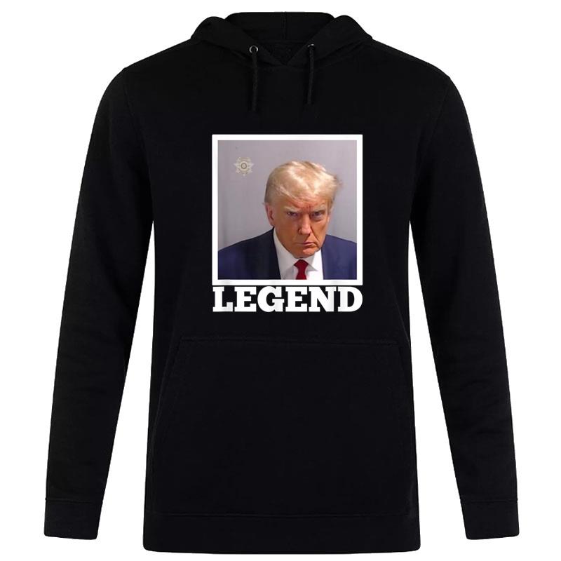 Trump Mugshot Legend President Trump 2024 Fulton Hoodie