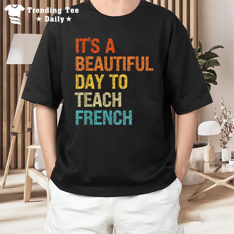 Vintage French Teacher Retro French Teacher Adult T-Shirt