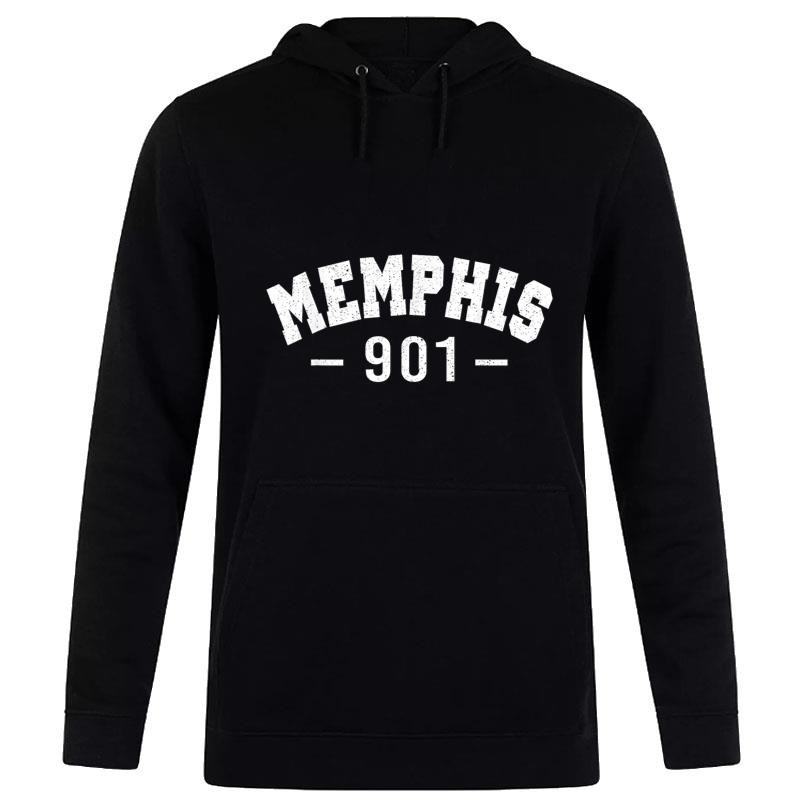 Vintage Retro Memphis City 901 Area Code Tennessee Hoodie