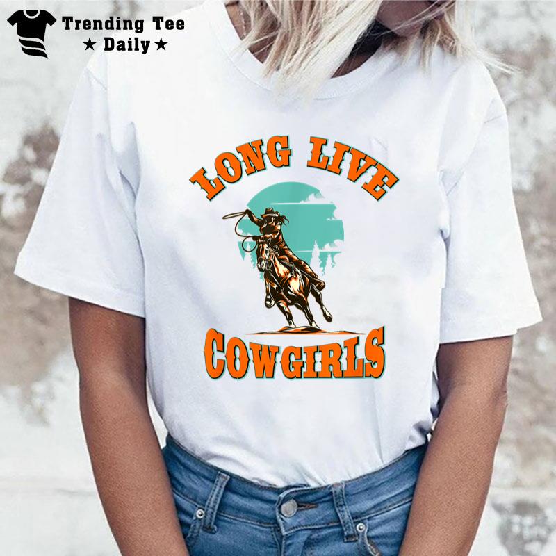 Western Country Vintage Rodeo Long Live Southern Cowgirls T-Shirt