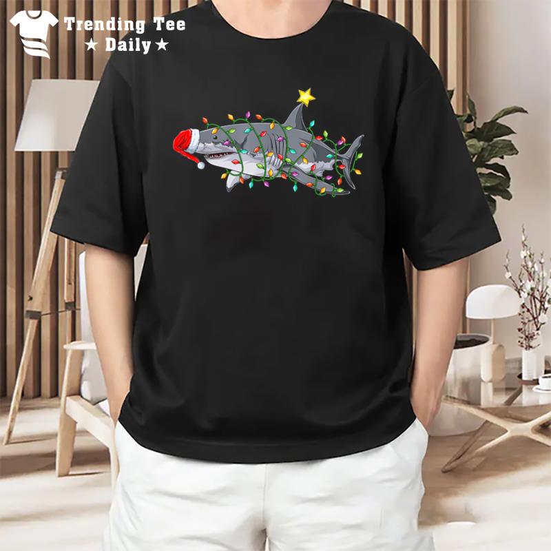 Xmas Graphic Christmas Shark Funny Sharks Christmas T-Shirt