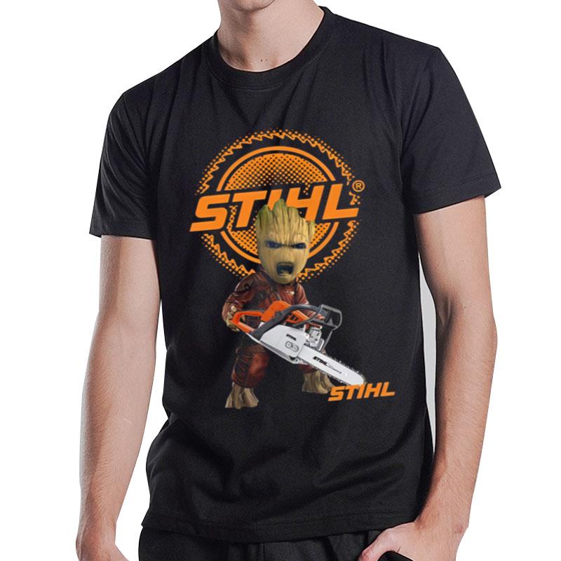 Stihl Baby Groot Chainsaw Guardians T-Shirt T-Shirt