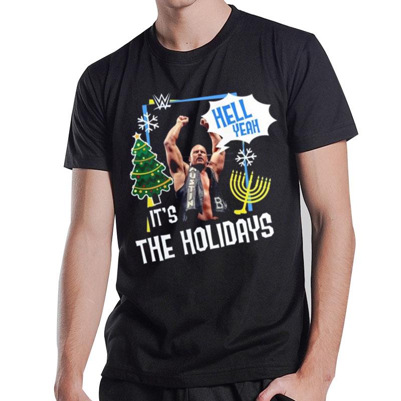 Stone Cold Steve Austin Hell Yeah It's The Holidays T-Shirt T-Shirt