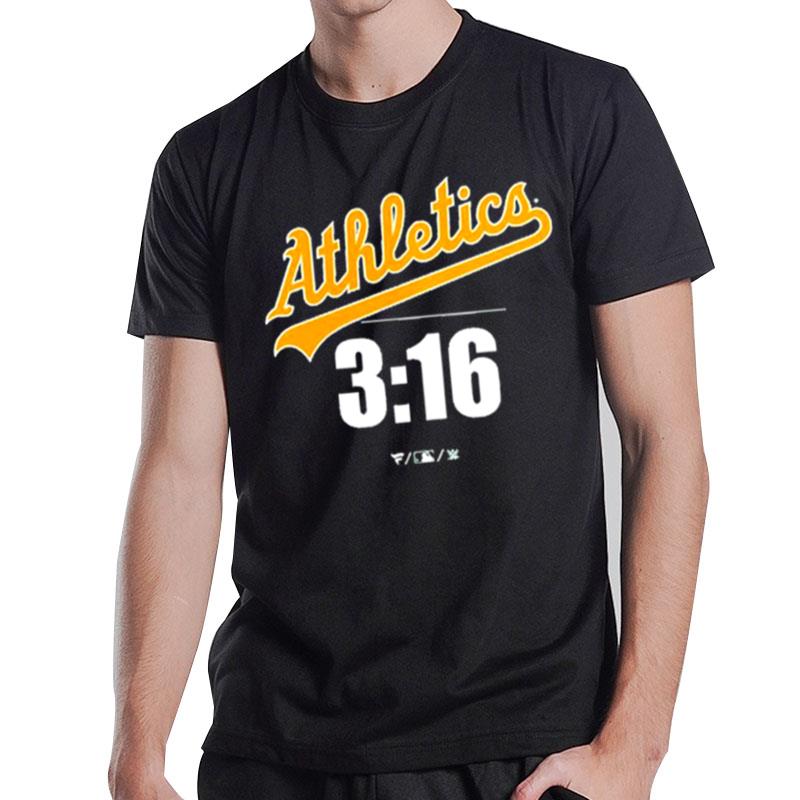 Stone Cold Steve Austin Oakland Athletics Fanatics Branded 3 16 T-Shirt T-Shirt