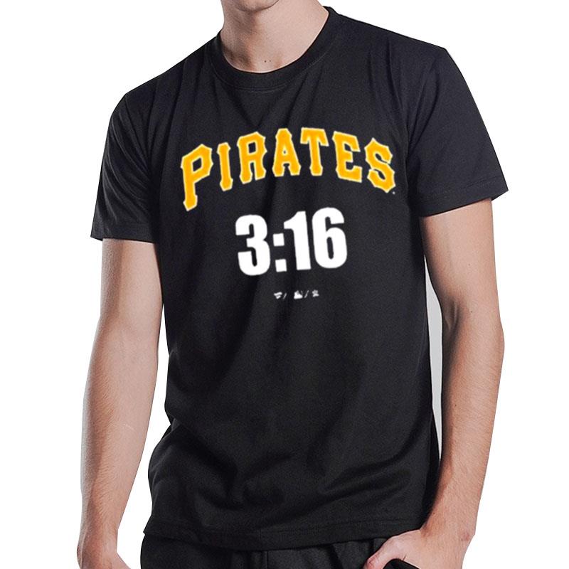 Stone Cold Steve Austin Pittsburgh Pirates Fanatics Branded 3 16 T-Shirt T-Shirt