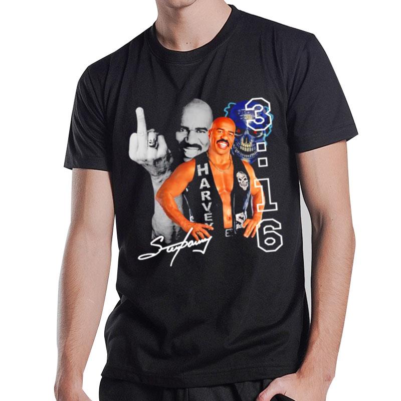 Stone Cold Steve Harvey 3 16 Signature T-Shirt T-Shirt