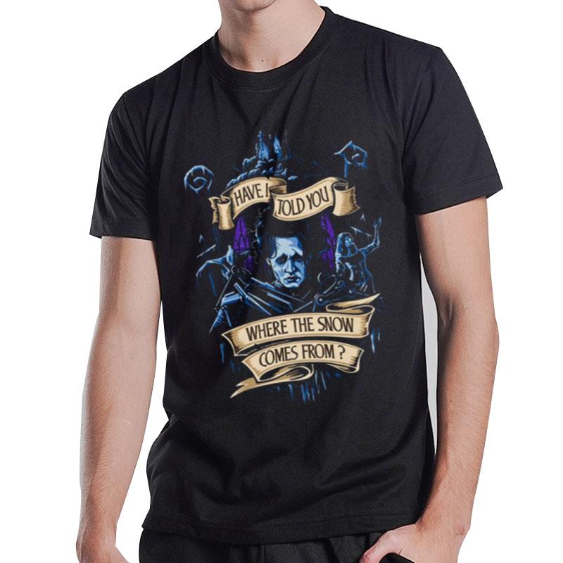 Story About Snow Edward Scissorhands Scary Movie T-Shirt T-Shirt