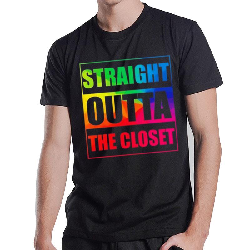 Straight Outta The Closet Lgbt 2023 T-Shirt T-Shirt