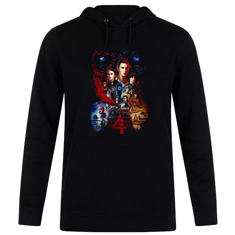 Stranger Things 4 Full Cast Poster S T-Shirt Hoodie