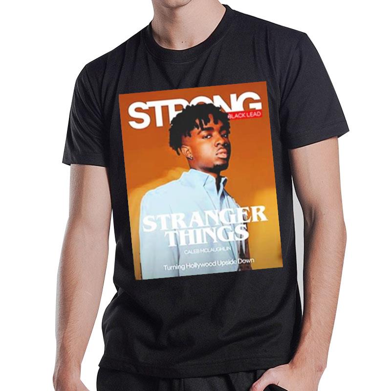 Stranger Things Caleb Mclaughlin Turning Hollywood Upside Down T-Shirt T-Shirt