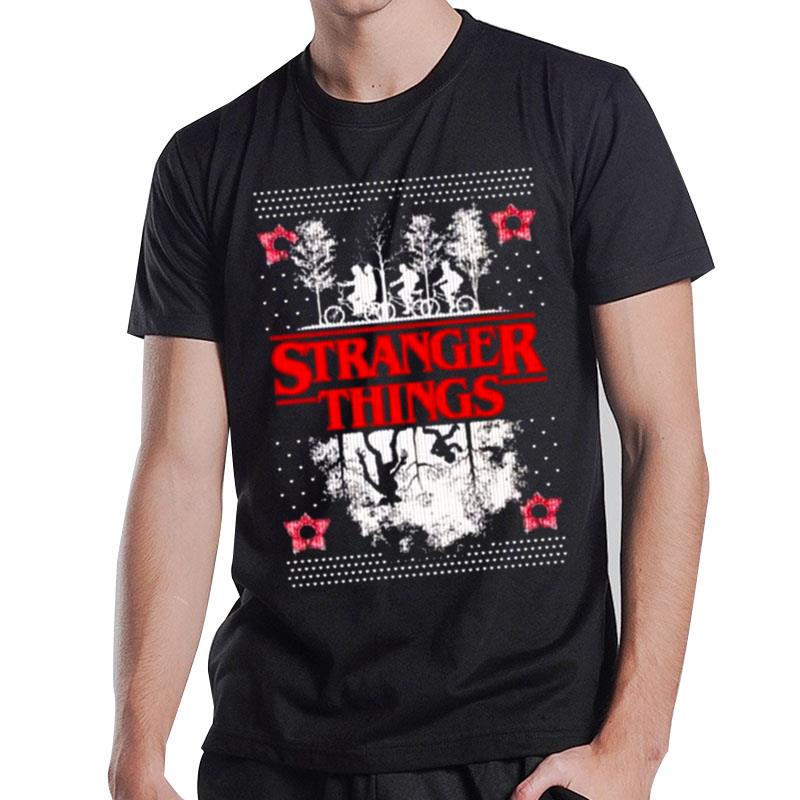 Stranger Things Christmas Upside Down Knit Pattern Style Ugly 2022 T-Shirt T-Shirt