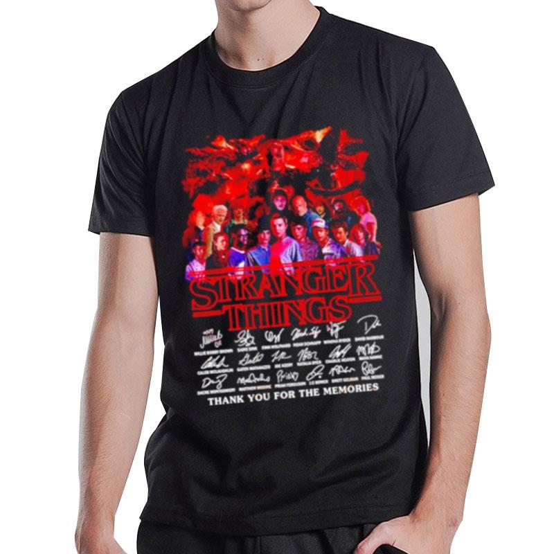 Stranger Things Signature Thank You For The Memories T-Shirt T-Shirt