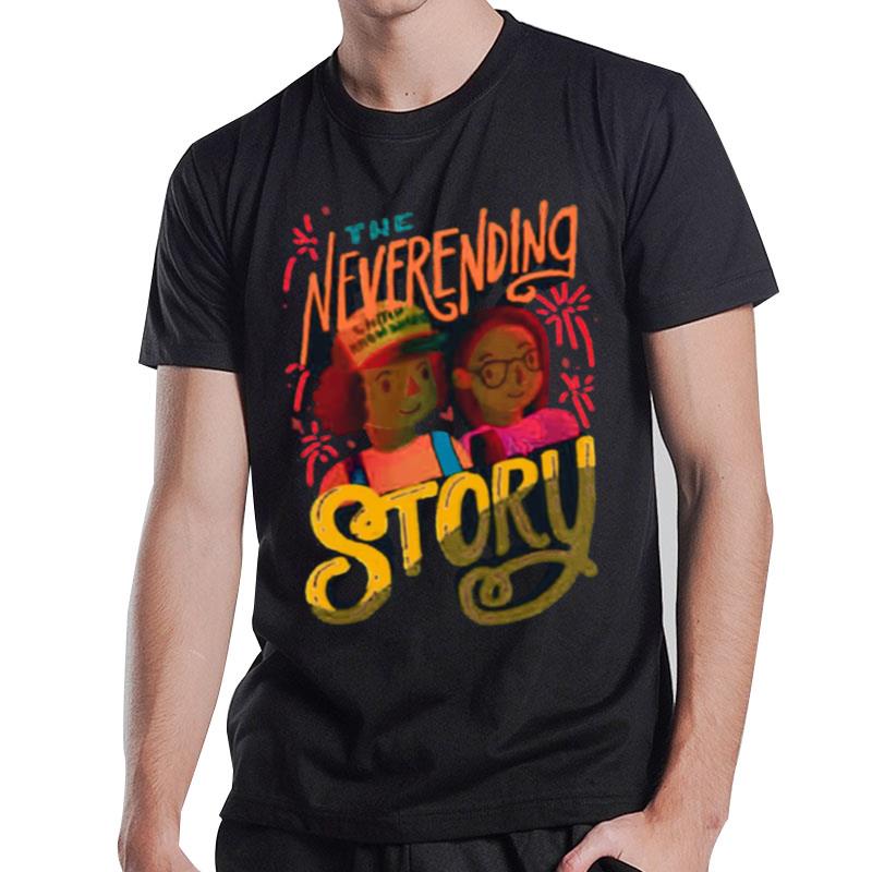 Stranger Things The Neverending Story By Dusty Bun And Suzy Poo T-Shirt T-Shirt