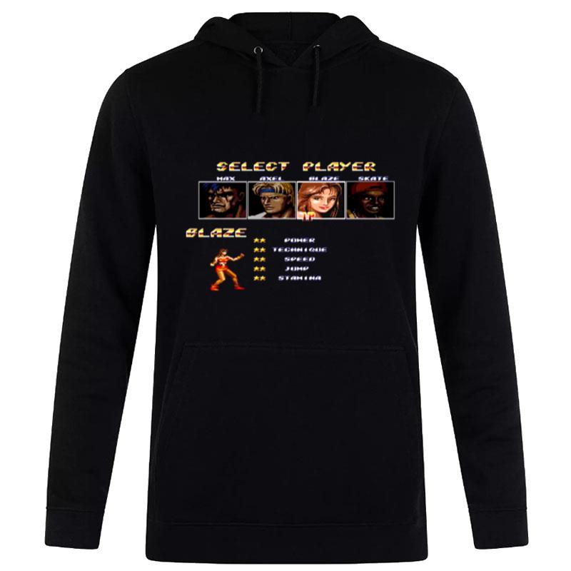 Streets Of Rage 2 Select Blaze T-Shirt Hoodie