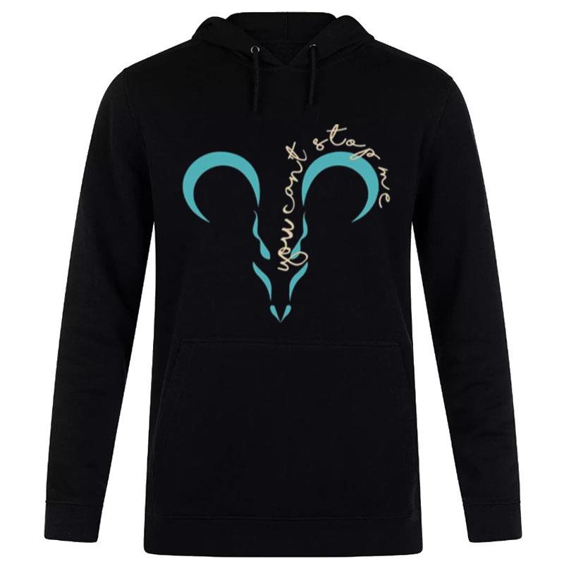 Strong Script Design Zodiac Sign Aries T-Shirt Hoodie