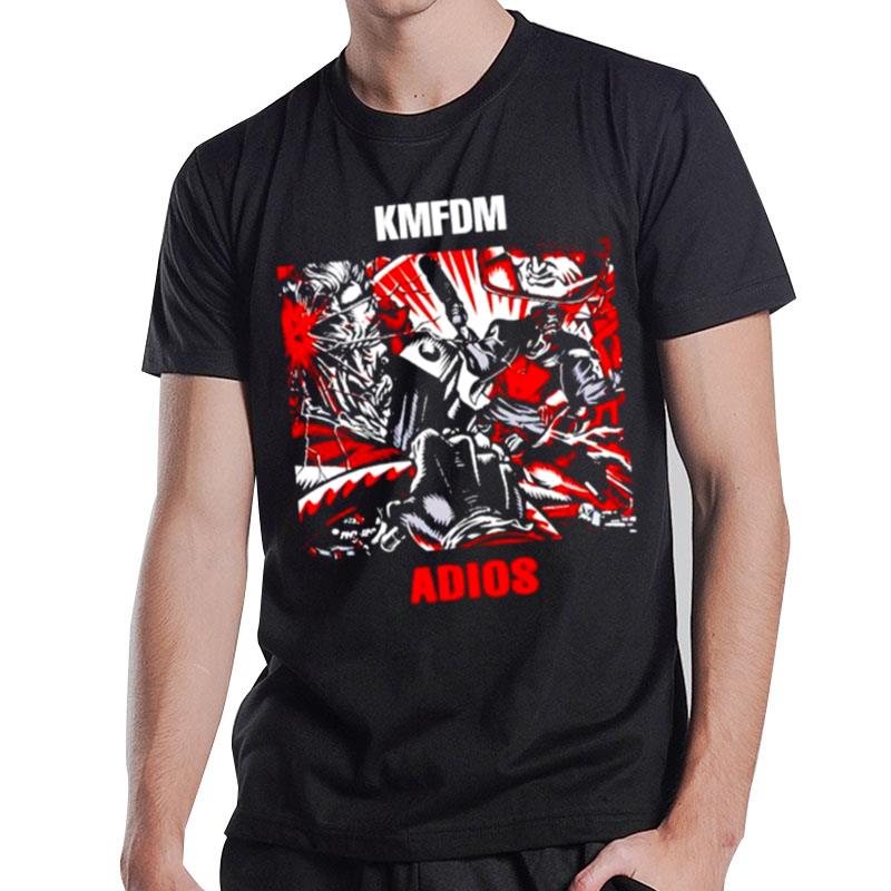 Studio Album By Kmfdm Kmfdm Adios T-Shirt T-Shirt