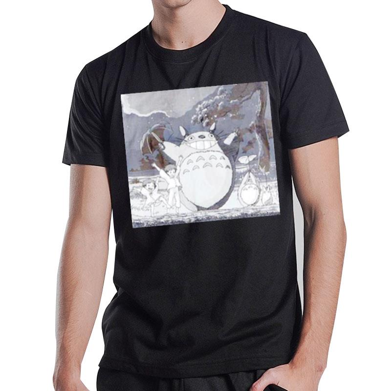 Studio Ghibli My Neighbor Totoro Black & White T-Shirt T-Shirt