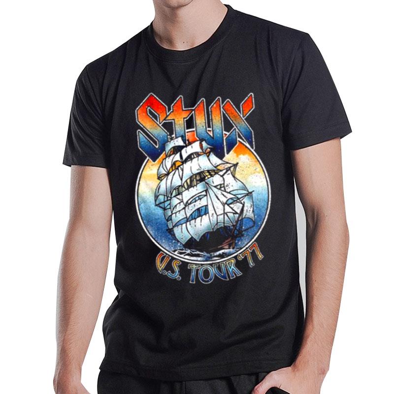 Styx 77 Tour Black Adul T-Shirt T-Shirt