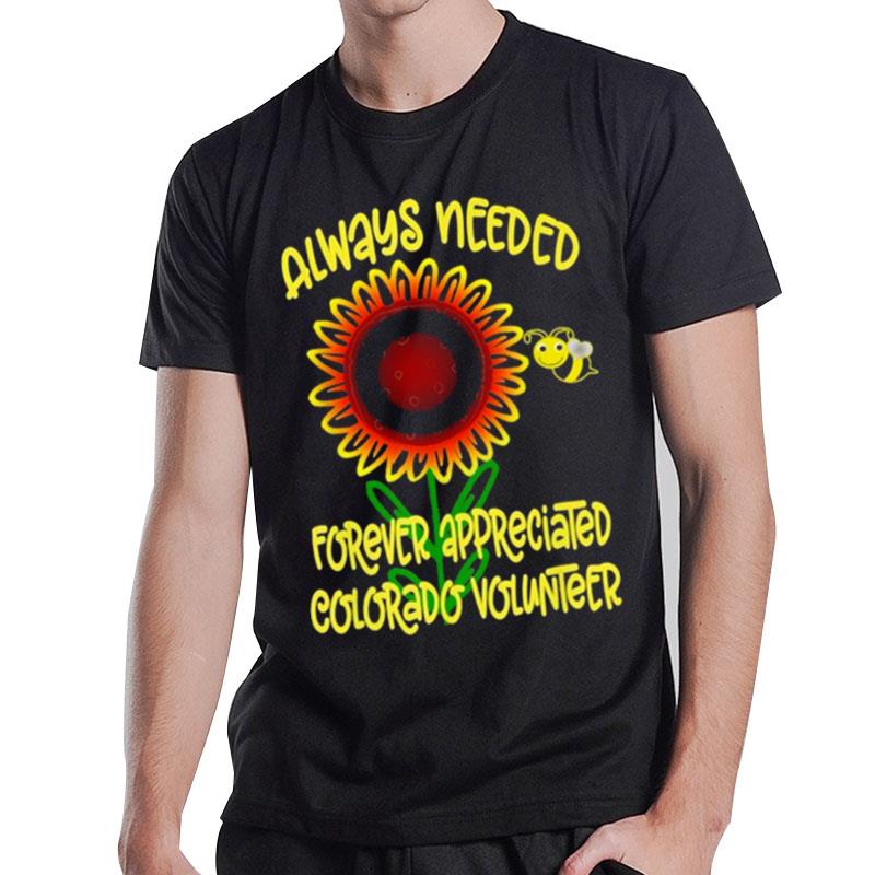 Sunflower Appreciation Colorado Volunteer T-Shirt T-Shirt