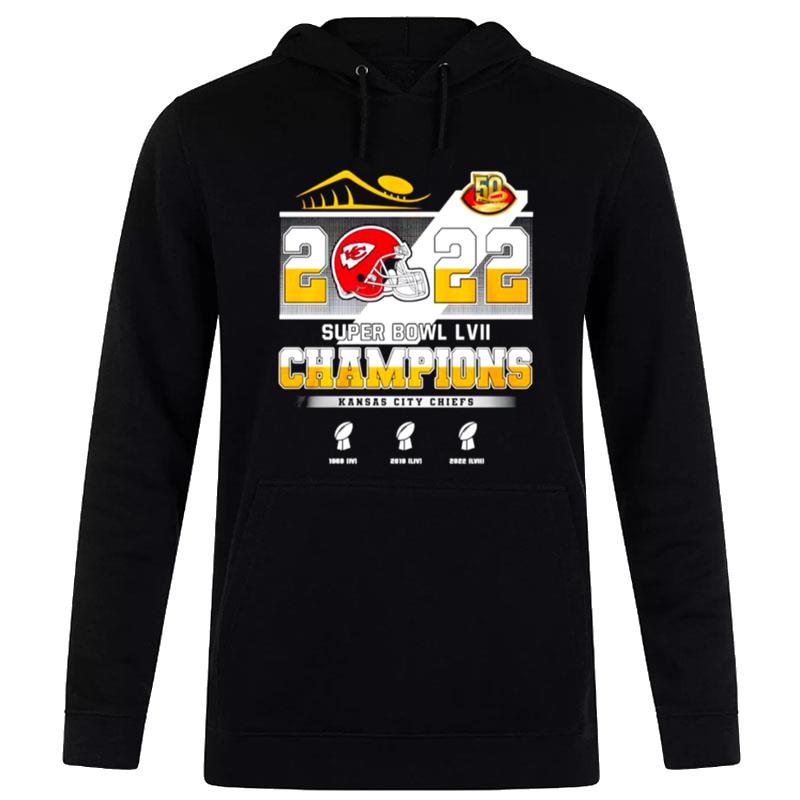 Super Bowl LVII Champions Kansas City Chiefs T shirt T-Shirt Hoodie