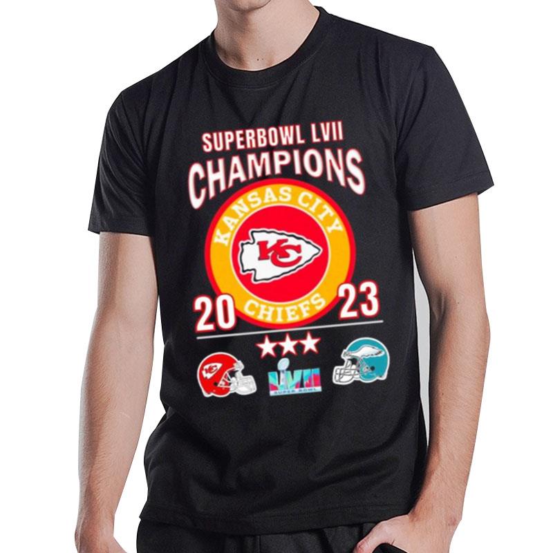 Super Bowl Lvii Champions 2023 Chiefs Vs Eagles T-Shirt T-Shirt