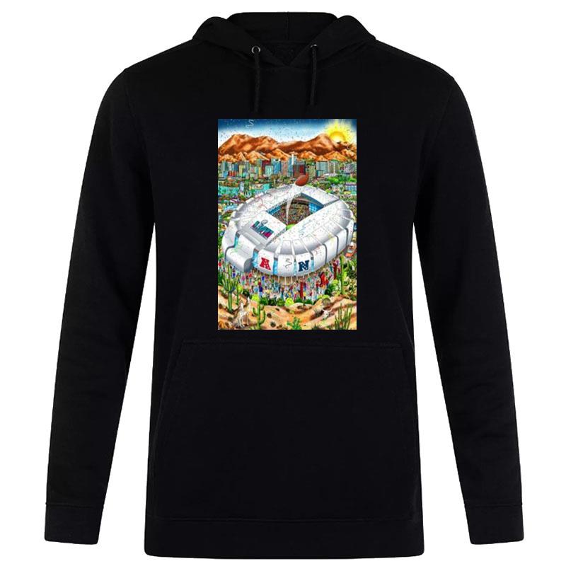 Super Bowl Lvii Fazzino 2023 Poster T-Shirt Hoodie