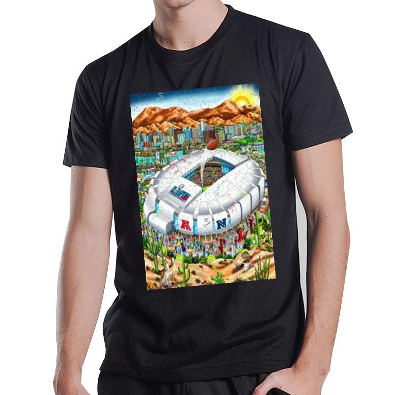 Super Bowl Lvii Fazzino 2023 Poster T-Shirt T-Shirt