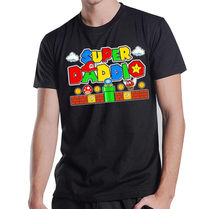 Super Daddio Dad Video Gamer T-Shirt T-Shirt