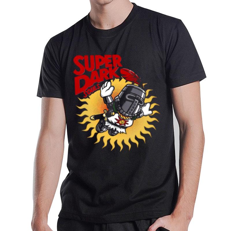 Super Dark Souls Super Mario Bros Video Game Nintendo T-Shirt T-Shirt