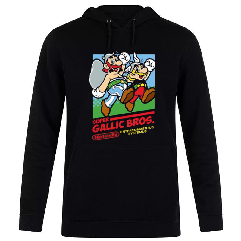 Super Gallic Bros Asterix And Obelix Mario Bros Video Game T-Shirt Hoodie