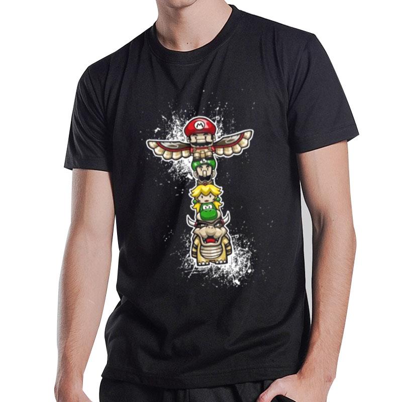 Super Mario Totem Pole T-Shirt T-Shirt