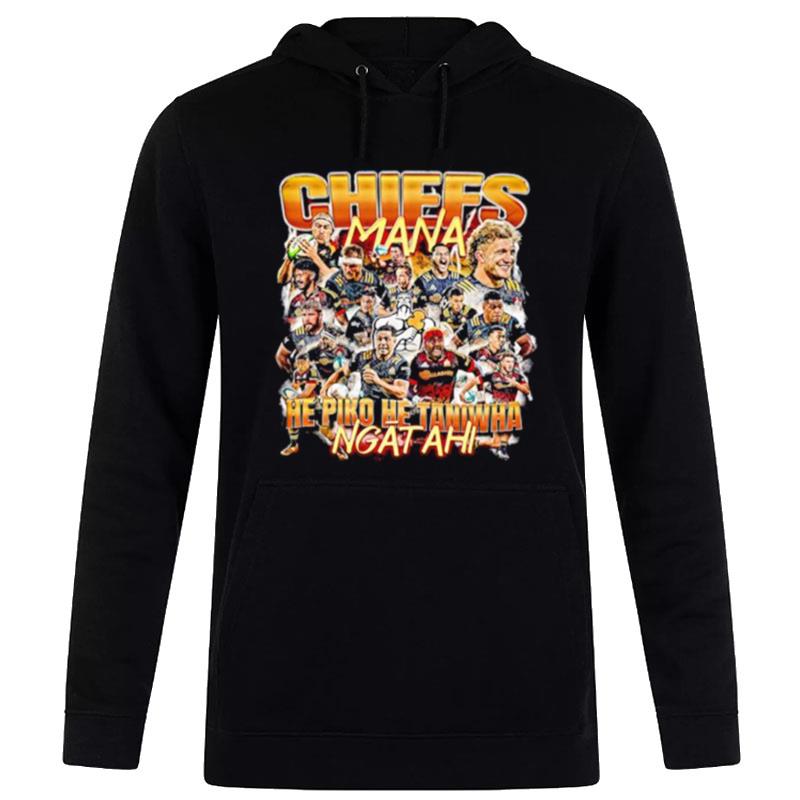 Super Rugby Chiefs Mana He Piko He Taniwha Ngatahi T-Shirt Hoodie